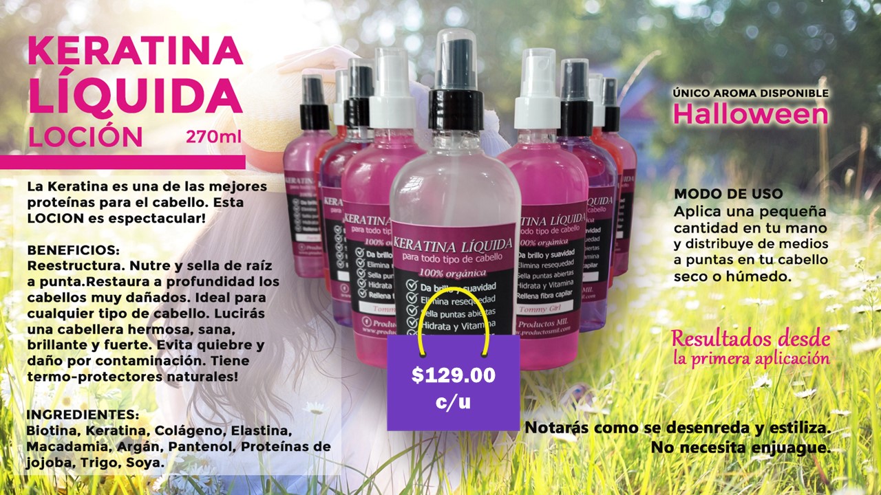 Keratina Loci&oacute;n L&iacute;quida Artesanal en Monterrey