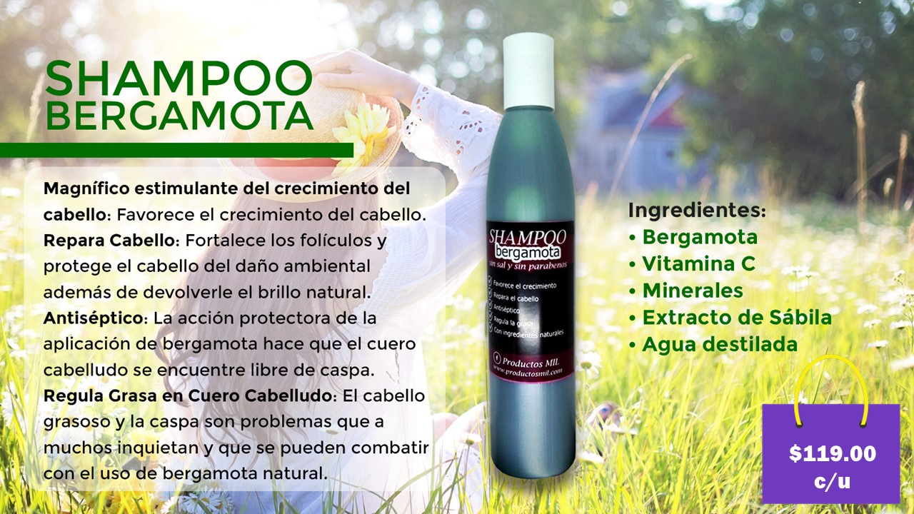 Shampoo de Bergamota en Monterrey