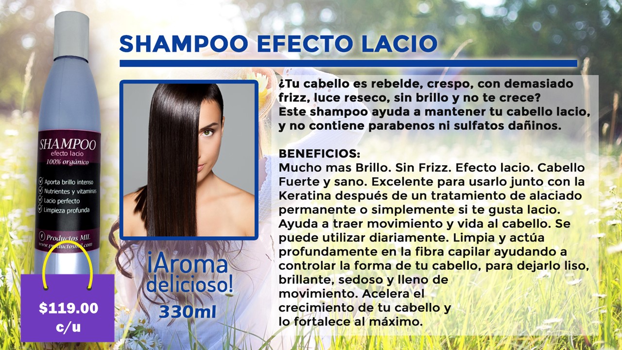 Shampoo de Keratina Efecto Lacio en Monterrey