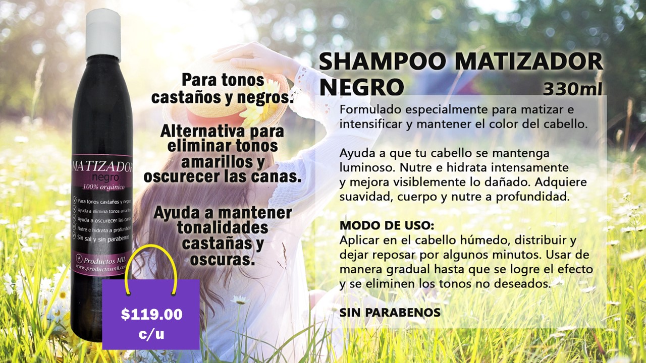 Shampoo Matizador Negro en Monterrey