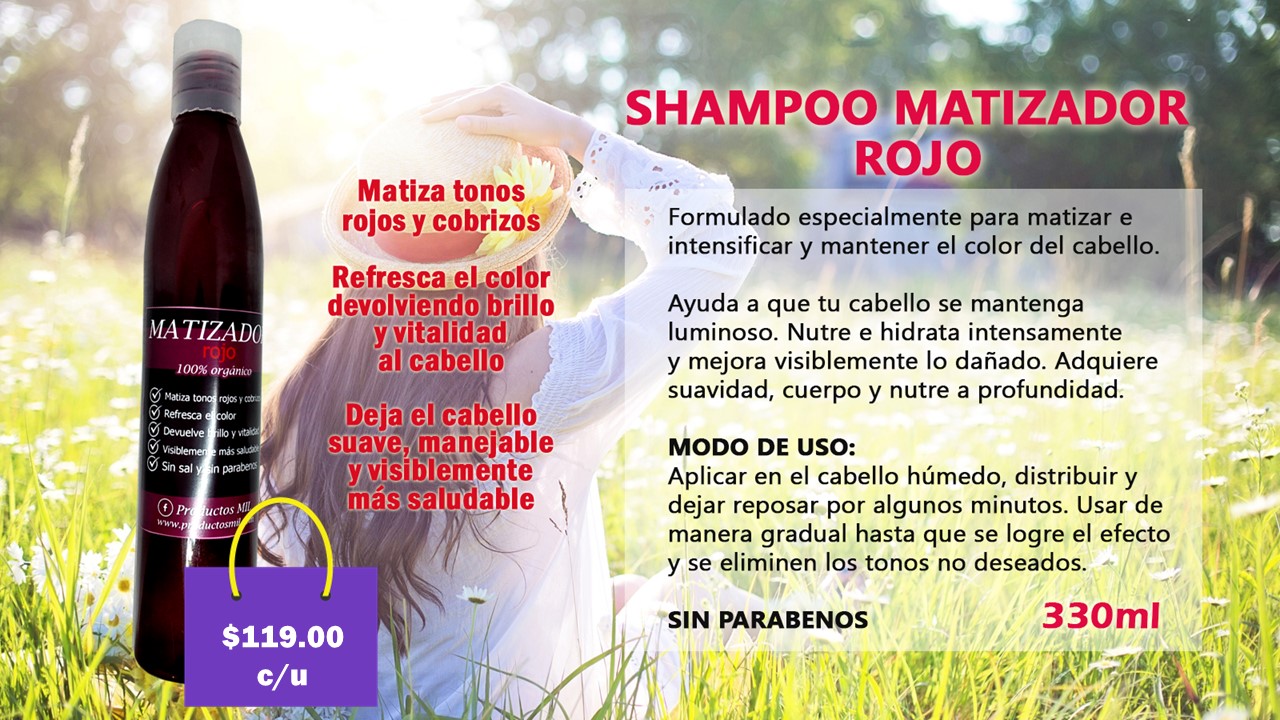 Shampoo Matizador Rojo en Monterrey